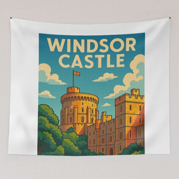 Item preview, Windsor Castle Tower View United Kingdom designed and sold by Aryabek.