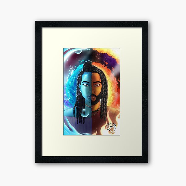 Item preview, "Fire and Water" | Poster | Art | Home Decor | Interior designed and sold by CreatewithFaith.