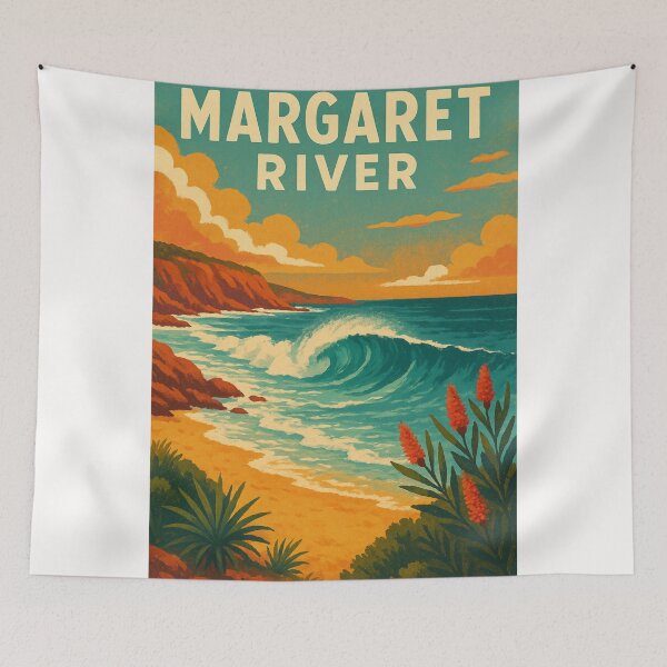Item preview, Margaret River Western Australia Coastal View with Waves and Cliffs designed and sold by Places On Earth.
