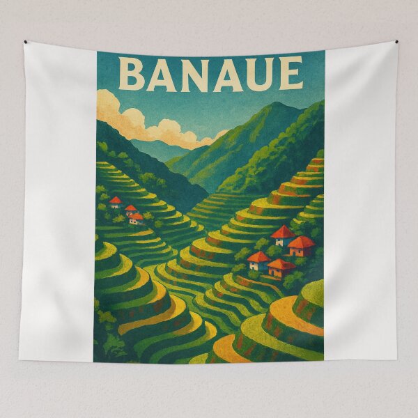 Item preview, Banaue Rice Terraces Mountain Landscape Luzon Philippines designed and sold by Places On Earth.