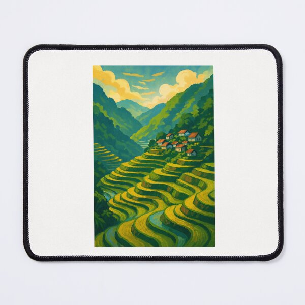 Item preview, Banaue Ifugao Mountain Rice Fields and Rural Village Scene designed and sold by Places On Earth.