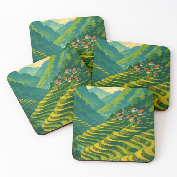 Item preview, Banaue Ifugao Mountain Rice Fields and Rural Village Scene designed and sold by Places On Earth.