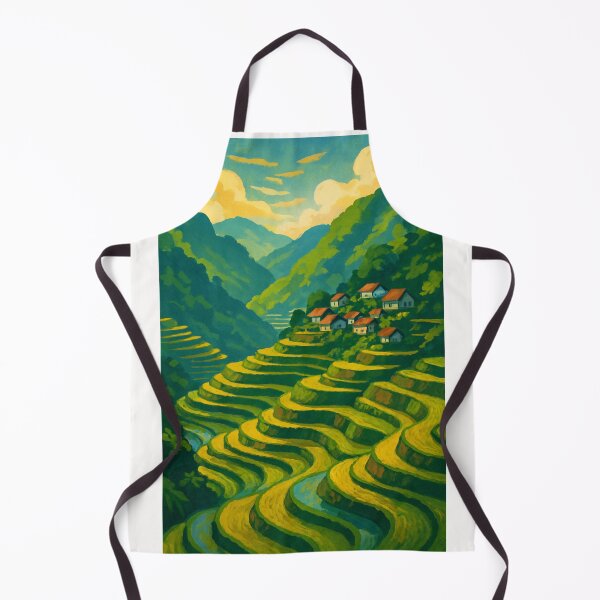 Item preview, Banaue Ifugao Mountain Rice Fields and Rural Village Scene designed and sold by Places On Earth.
