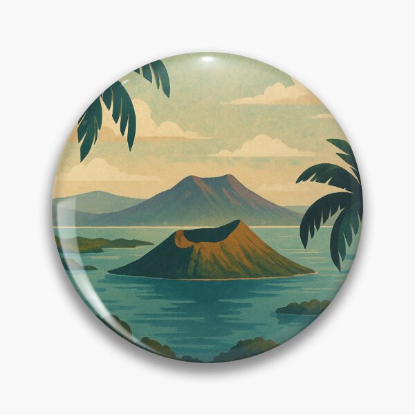 Item preview, Tagaytay View of Taal Volcano and Lake from Tropical Garden designed and sold by Places On Earth.
