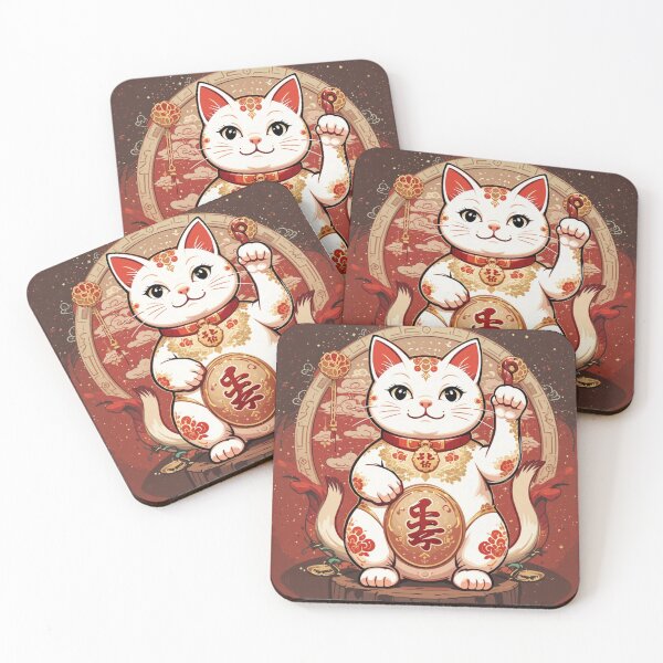 Item preview, Chinese lucky cat designed and sold by whatthefoxsays.