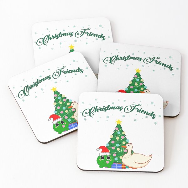 Item preview, Christmas Duck and Frog designed and sold by PixelsandPaints.