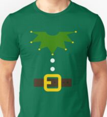Elf Elf Costume for Carnaval Christmas Halloween Party Slim Fit T-Shirt