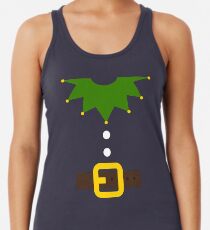 Elf Elf Costume for Carnaval Christmas Halloween Party Racerback Tank Top