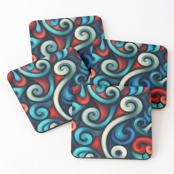 Item preview, New Zealand Māori Paua Pattern Koru Design 395 designed and sold by GrinGalore.
