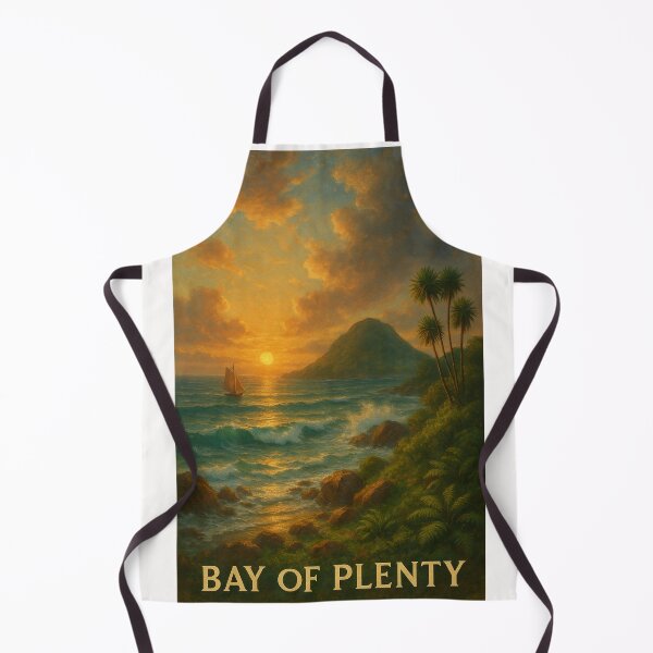 Item preview, Bay of Plenty New Zealand Sunset Coastline with Sailboat designed and sold by Places On Earth.