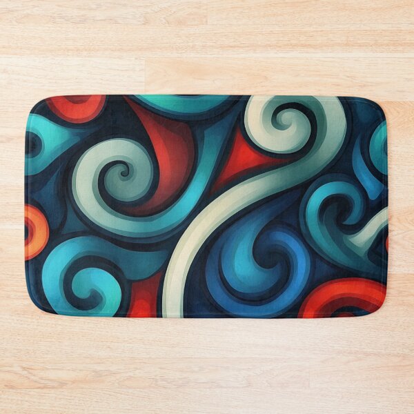 Item preview, New Zealand Māori Paua Pattern Koru Design 395 designed and sold by GrinGalore.