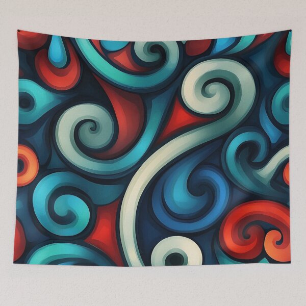 Item preview, New Zealand Māori Paua Pattern Koru Design 395 designed and sold by GrinGalore.