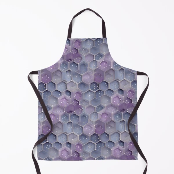 Item preview, Hexagonal Geometric Pattern in Soft Violet Tones designed and sold by Moisky Patterns.