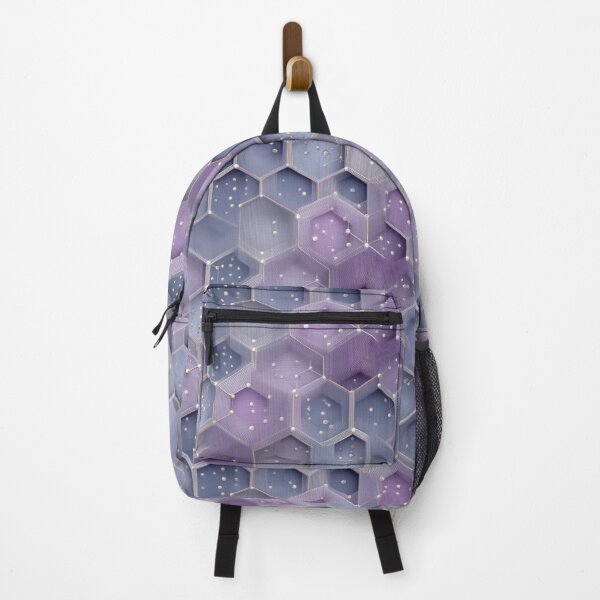 Item preview, Hexagonal Geometric Pattern in Soft Violet Tones designed and sold by Moisky Patterns.