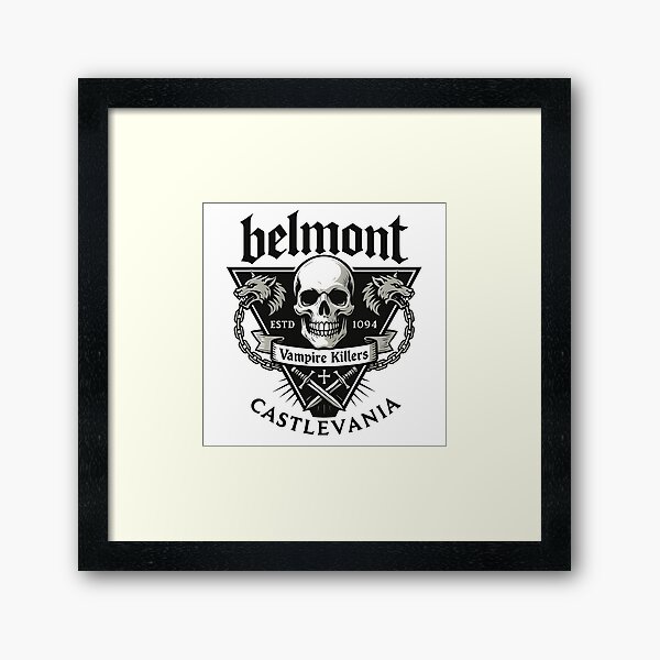 Item preview, Belmont Vampire Hunters | Castlevania Fanart | Gothic Logo Design for Netflix Warriors designed and sold by WAUZ.