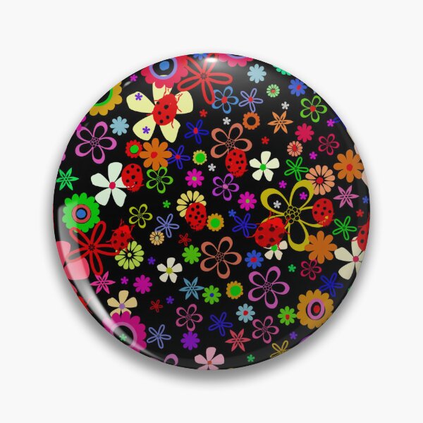 Item preview, Floral print on black designed and sold by manoloshoping.