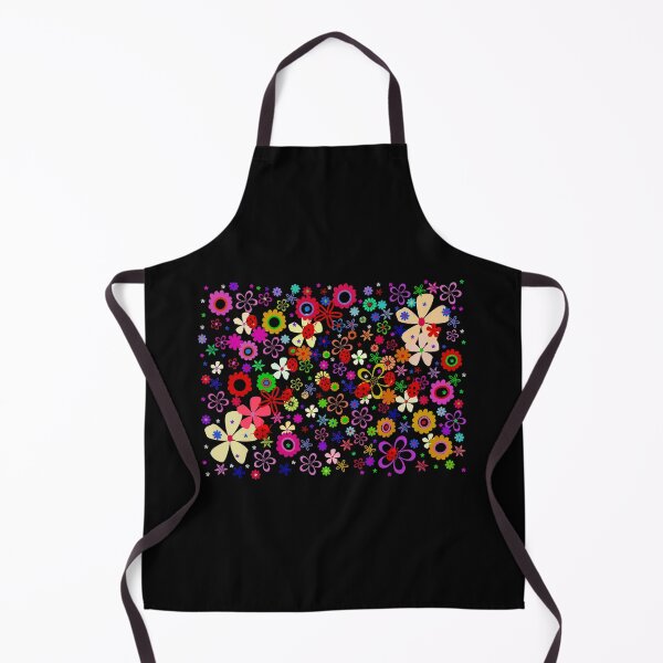 Item preview, Floral print on black designed and sold by manoloshoping.