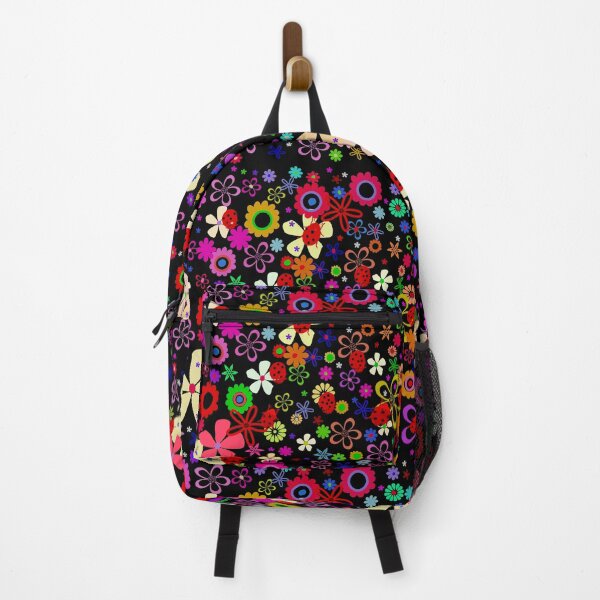 Item preview, Floral print on black designed and sold by manoloshoping.