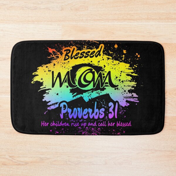 Item preview, A Blessed Mom – Proverbs 31:28 Christian Mother's Day Sun/Moon Design | Faithful Proverbs 31 Woman | Rainbow multicolor designed and sold by ZechJohnRB.
