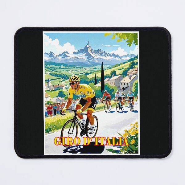 Item preview, GIRO D ITALIA: Colorful Vintage Bicycle Racing Advertising Print designed and sold by posterbobs.