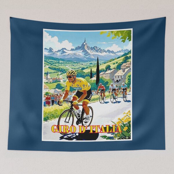 Item preview, GIRO D ITALIA: Colorful Vintage Bicycle Racing Advertising  Print designed and sold by posterbobs.