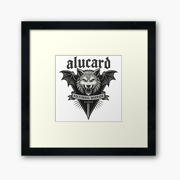 Item preview, Alucard Nocturnal Warrior | Castlevania Fanart | Gothic Logo for Netflix Fans designed and sold by WAUZ.