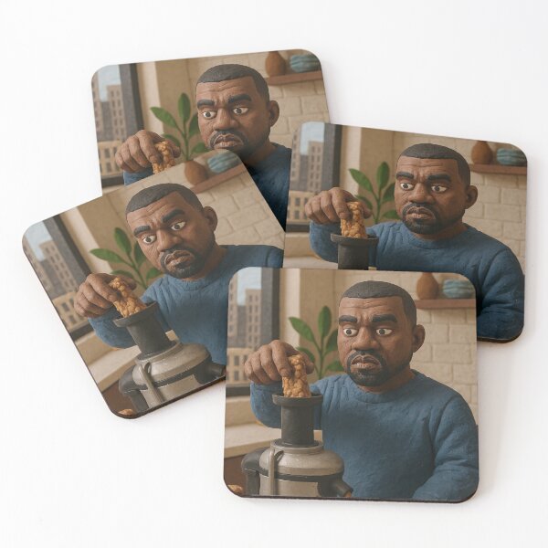 Item preview, Kanye West Claymation Juicing Chicken Meme designed and sold by TheoVerse.