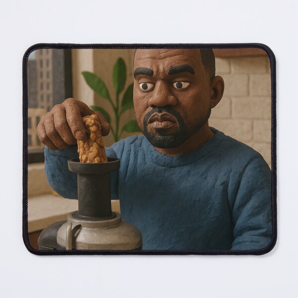 Item preview, Kanye West Claymation Juicing Chicken Meme designed and sold by TheoVerse.