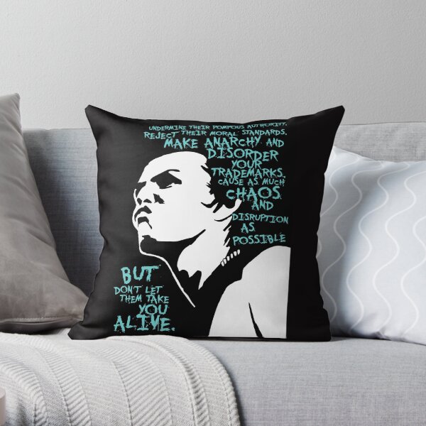 Sid Vicious dead or alive Throw Pillow
