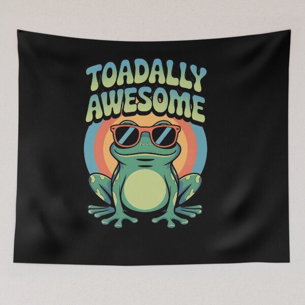 Item preview, Toadally Awesome | Funny frog visual pun design designed and sold by Altered Pixels.