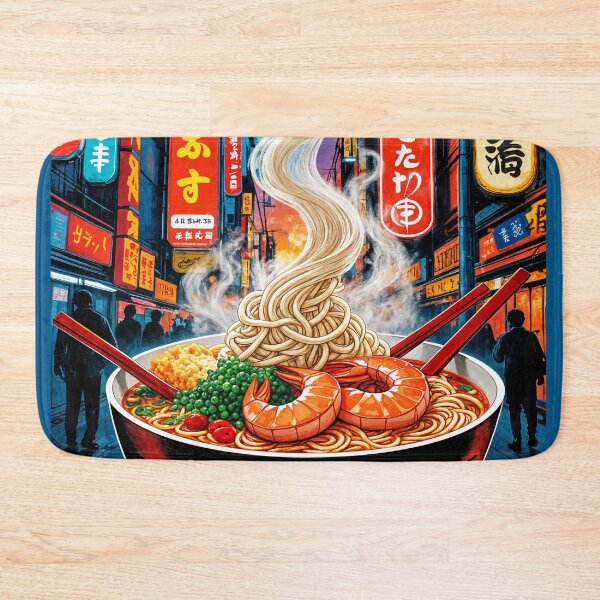 Item preview, Osaka Street Ramen Poster – Bold Japanese Noodle Art designed and sold by Ceemko's Vintage Corner.