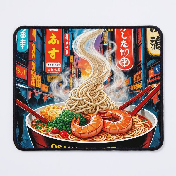 Item preview, Osaka Street Ramen Poster – Bold Japanese Noodle Art designed and sold by Ceemko's Vintage Corner.