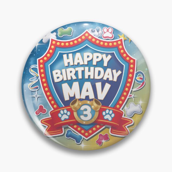 Item preview, Mav’s 3rd Birthday designed and sold by whatifsticks.