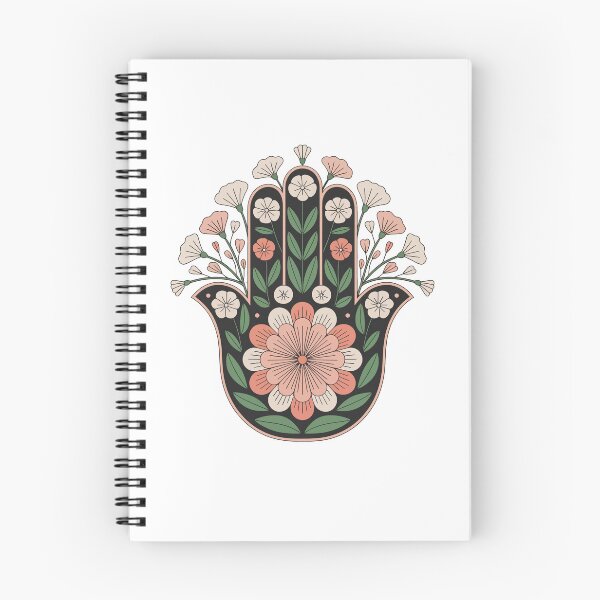 Artikelvorschau, Hamsa und Blumen entworfen und verkauft von jkrphoto.