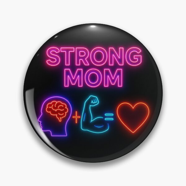 Aperçu de l'œuvre Strong Mom : Le pouvoir de l'esprit et des muscles créée et vendue par Design_Your_Day.