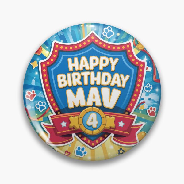 Item preview, Mav’s 4th Birthday designed and sold by whatifsticks.