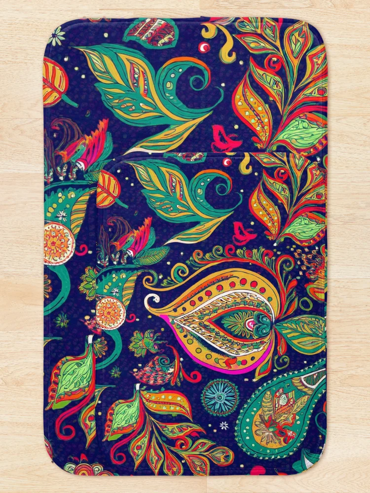 Thumbnail 5 of 6, Bath Mat, Cashmere II - Raloel designed and sold by Raloel Art.