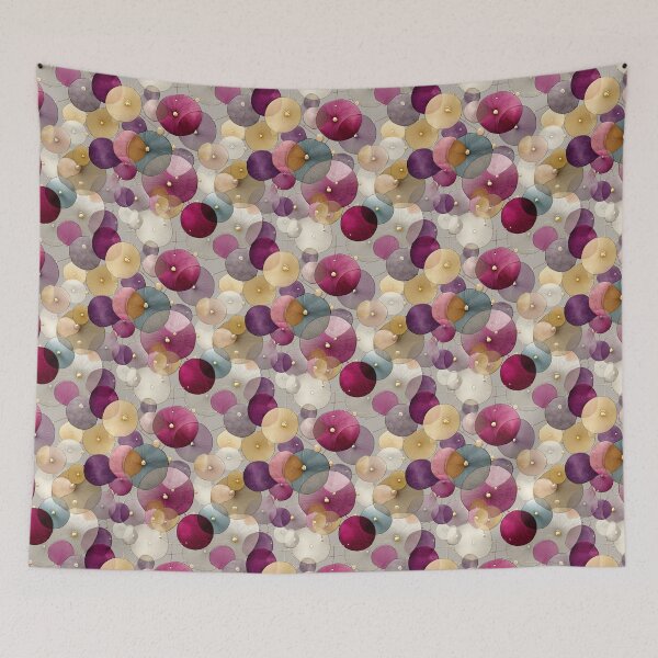 Item preview, Vibrant Organic Circle Pattern with Delicate Linework designed and sold by Moisky Patterns.