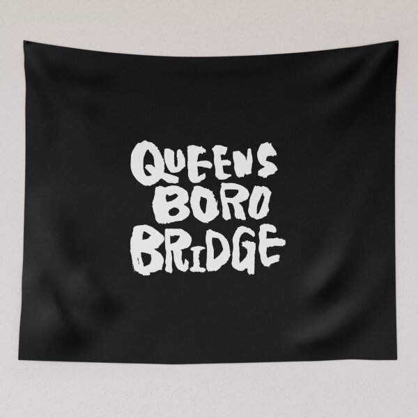 Item preview, The name of New York locations Series "Queens Boro Bridge" by Taisan's Calligraphy designed and sold by TaisanNYC.