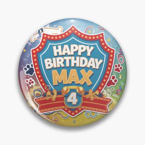 Item preview, Max’s 4th Birthday designed and sold by whatifsticks.