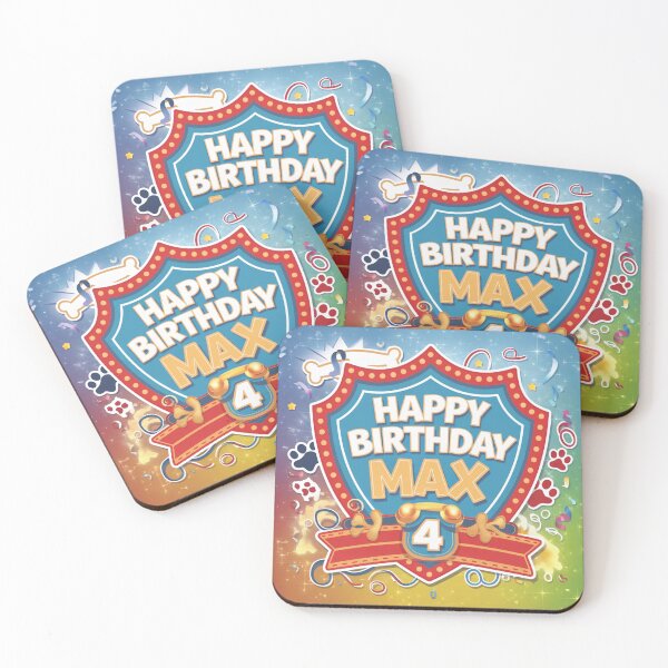 Item preview, Max’s 4th Birthday designed and sold by whatifsticks.