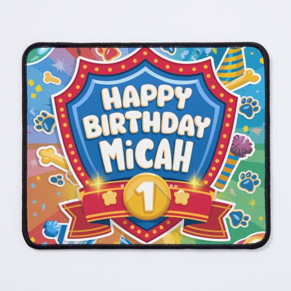 Item preview, Micah’s 1st Birthday  designed and sold by whatifsticks.