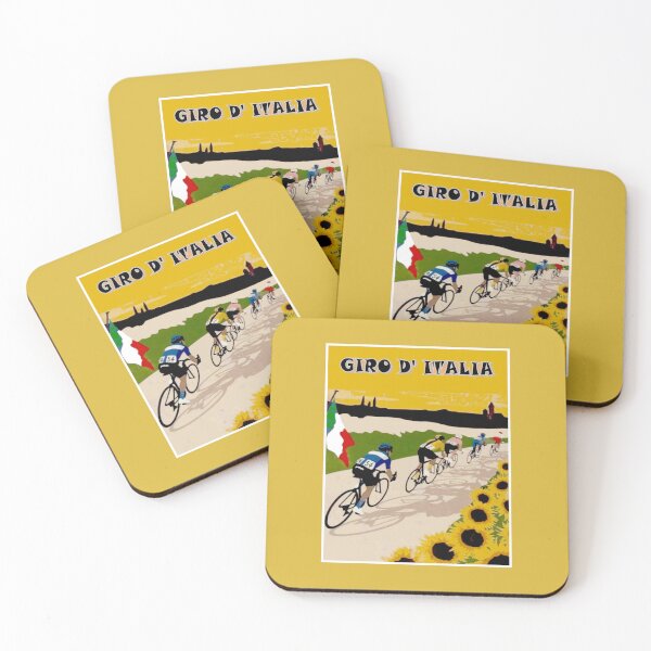 Item preview, GIRO D ITALIA: Colorful Flowered Vintage Bicycle Racing Advertising  Print designed and sold by posterbobs.