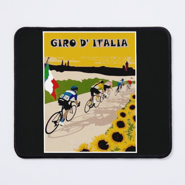 Item preview, GIRO D ITALIA: Colorful Flowered Vintage Bicycle Racing Advertising Print designed and sold by posterbobs.