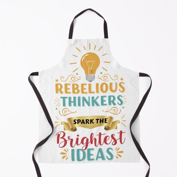 Item preview, Rebellious Thinkers Quote - Spark Bright Ideas - Motivational Art designed and sold by MaqueCreation.