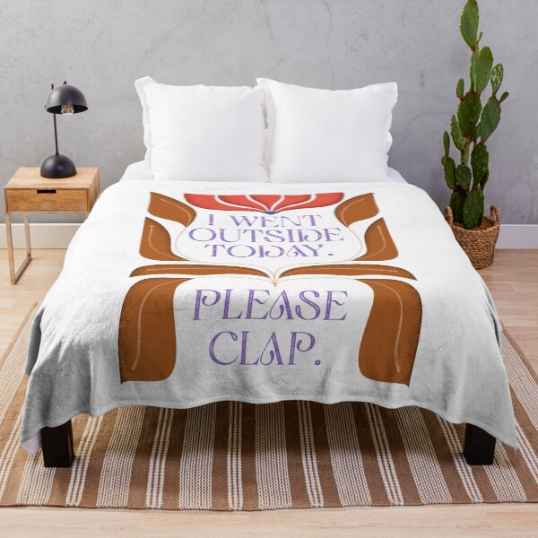 Item preview, Funny Minimalist Quote - I Went Outside Today Please Clap - Clean Version - Aesthetic Breakdown Series designed and sold by Claque.