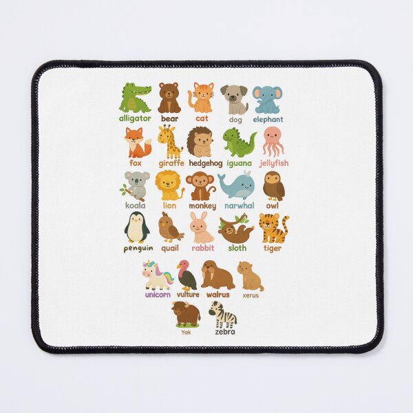 Item preview, A to Z Animal Alphabet Chart Cute Learning Boys Girls Kids designed and sold by OleOleStore.