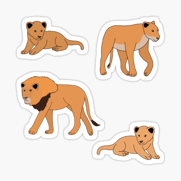 Item preview, Lions designed and sold by Leapingdoe.