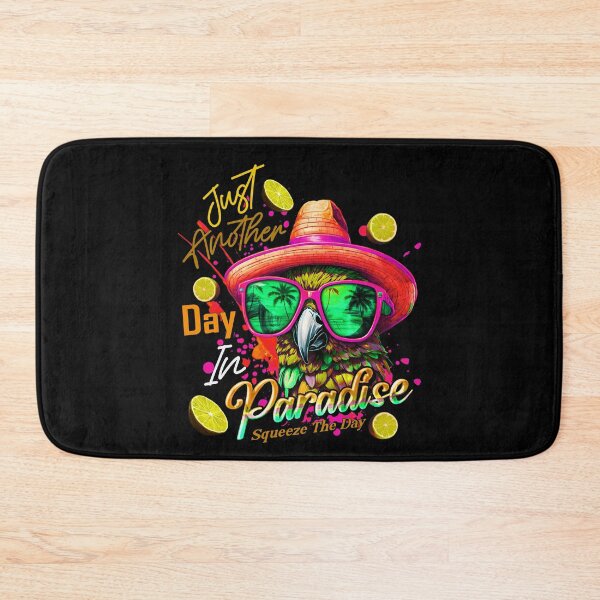 Item preview, Just Another Day in Paradise Squeeze the Day Parrot Tropical Summer Citrus designed and sold by MindWave THC.