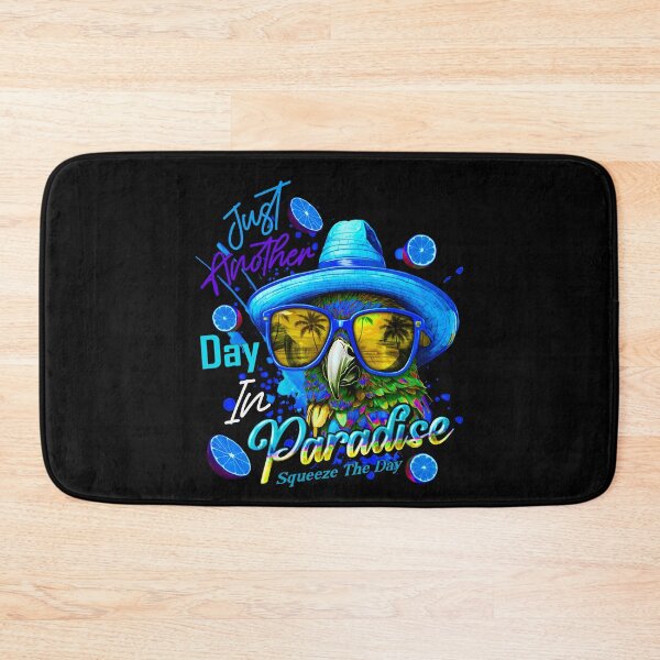 Item preview, Just Another Day in Paradise Squeeze the Day Parrot Tropical Summer Citrus designed and sold by MindWave THC.